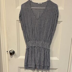Rails Navy and White Striped Mini Dress